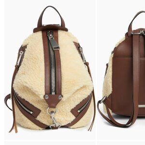 New Rebecca Minkoff Julian Faux Fur Shearling Backpack